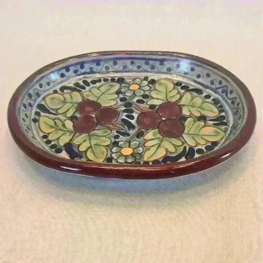 Vintage Arte Juarez salt and pepper Ceramic shaker Pue Mexico With tray 5 1/2